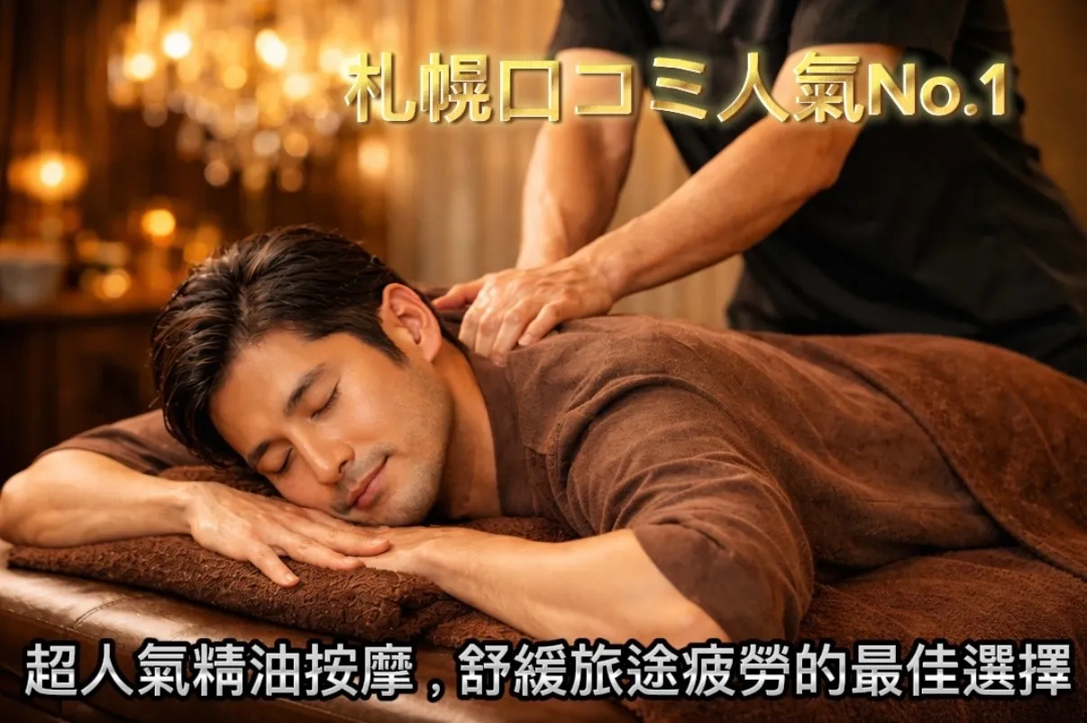 札幌按摩推薦|口コミ人氣No.1精油按摩|SPA放鬆・消除旅遊疲勞首選